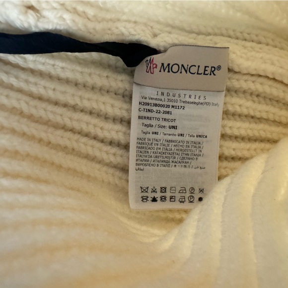 Moncler ribbed knit wool beanie - Picture 4 of 4